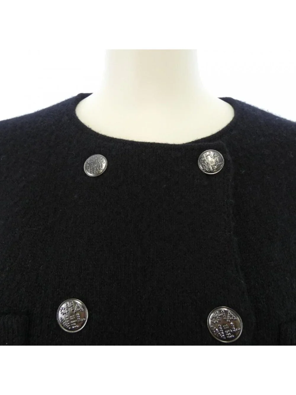 Chanel Collarless Jacket Black